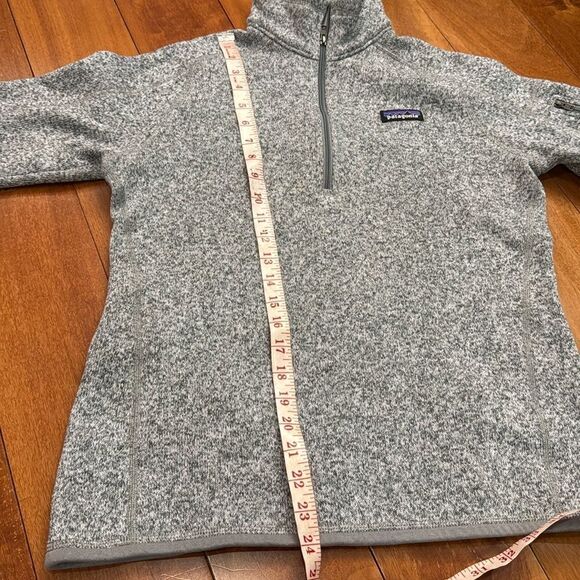 Patagonia women’s 1/4 Zip Better Sweater Heather gray Fleece Jacket SZ M - Picture 7 of 7